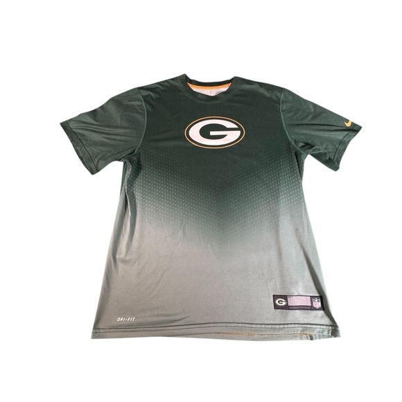Nike NFL Green Bay Packers Dri-FIT Team Issue Shirt Men’s M Green Gradient Tee - Picture 1 of 13